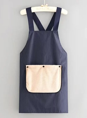 可擦手围裙厨房家用新款防脏高级感女做饭围裙厨房厨房做饭围裙QK