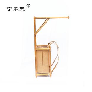 背篓竹制书生书童背书箱行脚僧状元箱古装道具竹编徒步背包