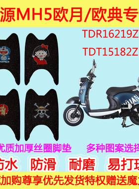 绿源MH5欧月TDR16219Z电动车垫MHBMH7欧典TDT15182Z专用丝圈脚垫