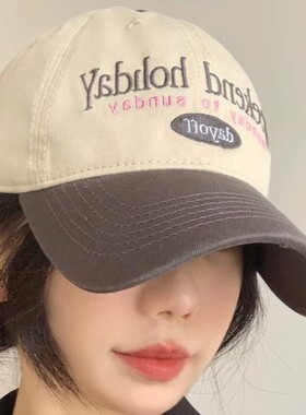 韩国棒球帽女显脸小复古