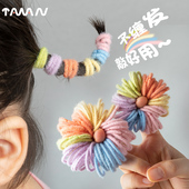 新款 宝宝发绳女童扎头小号毛绒发圈橡皮筋儿童胶圈高弹力不伤发饰