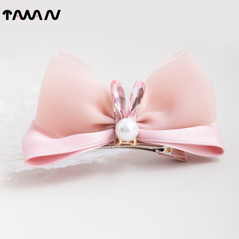 立体兔子亮片蝴蝶结珍珠顶夹公主发夹节日舞台表演发卡鸭嘴夹头饰,饰品/流行首饰/时尚饰品新,发饰,淘宝优惠券,粉丝福利购,淘宝优惠卷