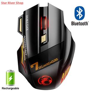 Wireless Gaming Mouse Gamer Com Bluetooth Rechargeable
