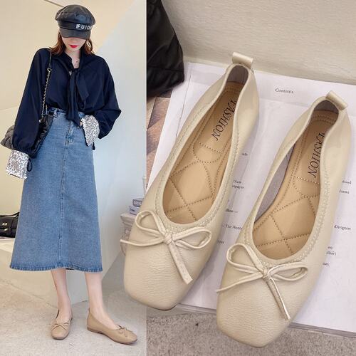 shoeswomen蝴蝶结平底单