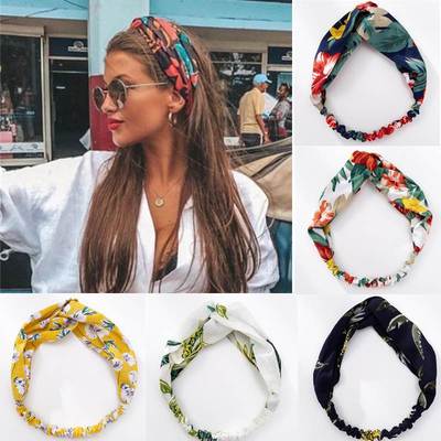Fashion Women Girls Summer Bohemian Hair Bands Print Headban
