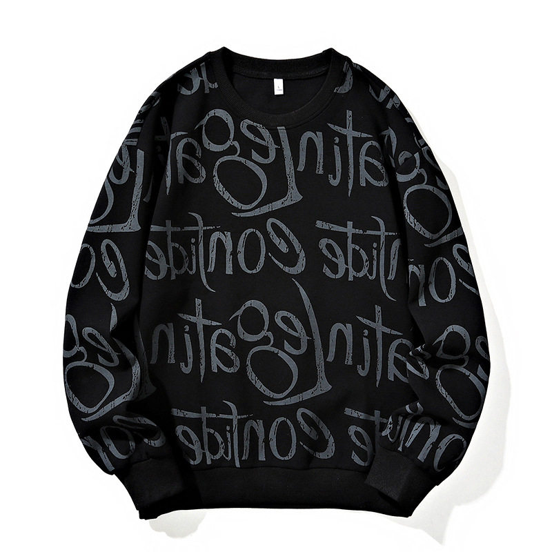 menclothes新款字母宽松