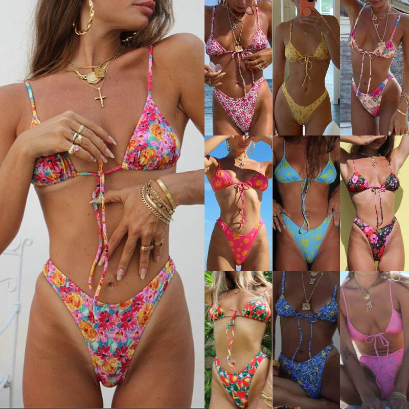 Swimwear Women Summer Micro Triangle Push Up Bathing Suit