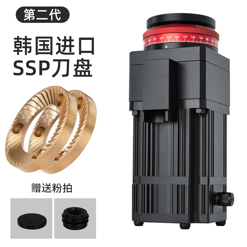 绿融JT64二代咖啡豆研磨机ssp磨盘家商用电动单品意式咖啡磨豆机