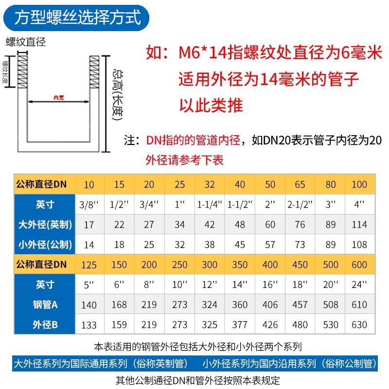 304不锈钢直角u型螺丝固定件光伏支架方型螺栓定做方形预埋件卡扣