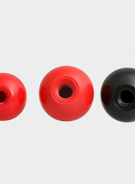 M4 M5 M6 M8 M10M12M16胶木球手柄球红色/黑色塑料圆球操纵杆把手