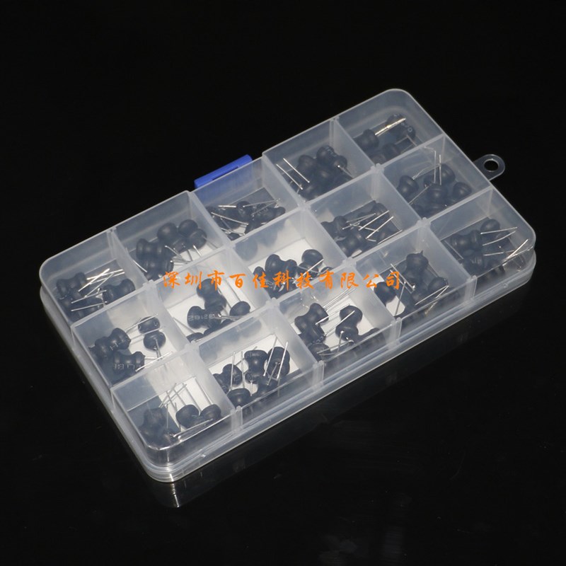 75个15种规格 8*10mm/2.2uH-10mH工字型电感 DIP直插功率电感套装