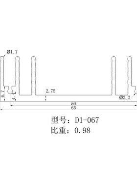 铝材65*20*30三极管MOS铝散热块t0220电子散热器U型7805散热片铝