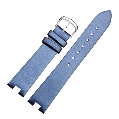 适配卡地亚白气球真皮表带女绢丝