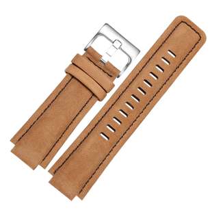 适配TIMEX天美时潮汐凸口表带真皮男航海家T2N721/720磨砂牛皮带