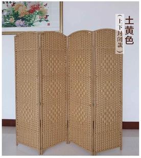 新中玄关 草编隔断墙竹条屏风时尚 济式 型日式 易屏隔峰断柜新款