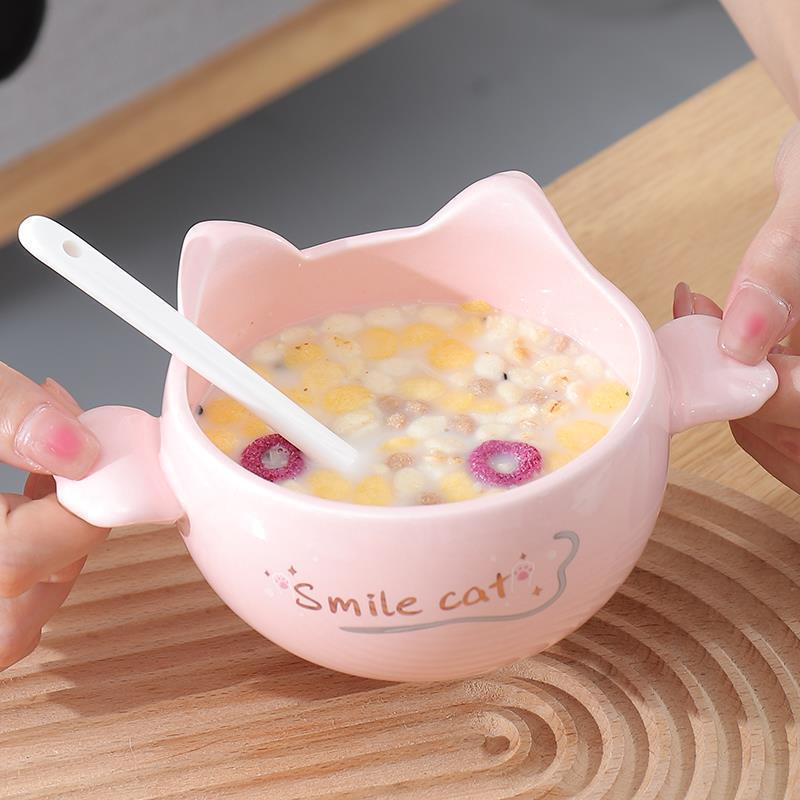 稀奇古怪的碗可爱陶瓷小碗家用2022新款麦片碗早餐碗燕麦杯儿童碗
