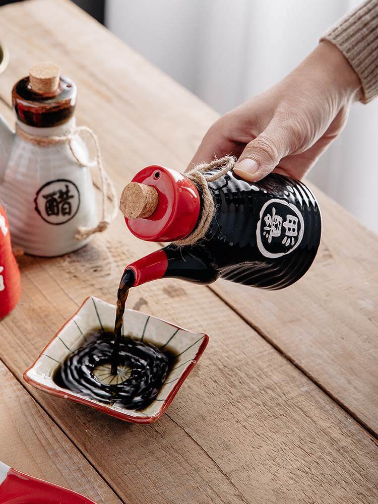 陶瓷迷00109你小号调料日式醋瓶壶酱油小壶面馆油醋瓶饭店商壶用