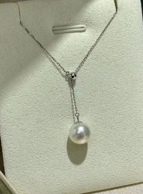 热卖Y字链~超级显气质️两种可选8-9mm天然珍珠海水淡水k金纯银