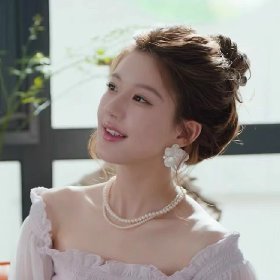 露丝同款~双层珍珠项链4-5mm+7*8mm淡水珍珠万能扣毛衣链多种戴法