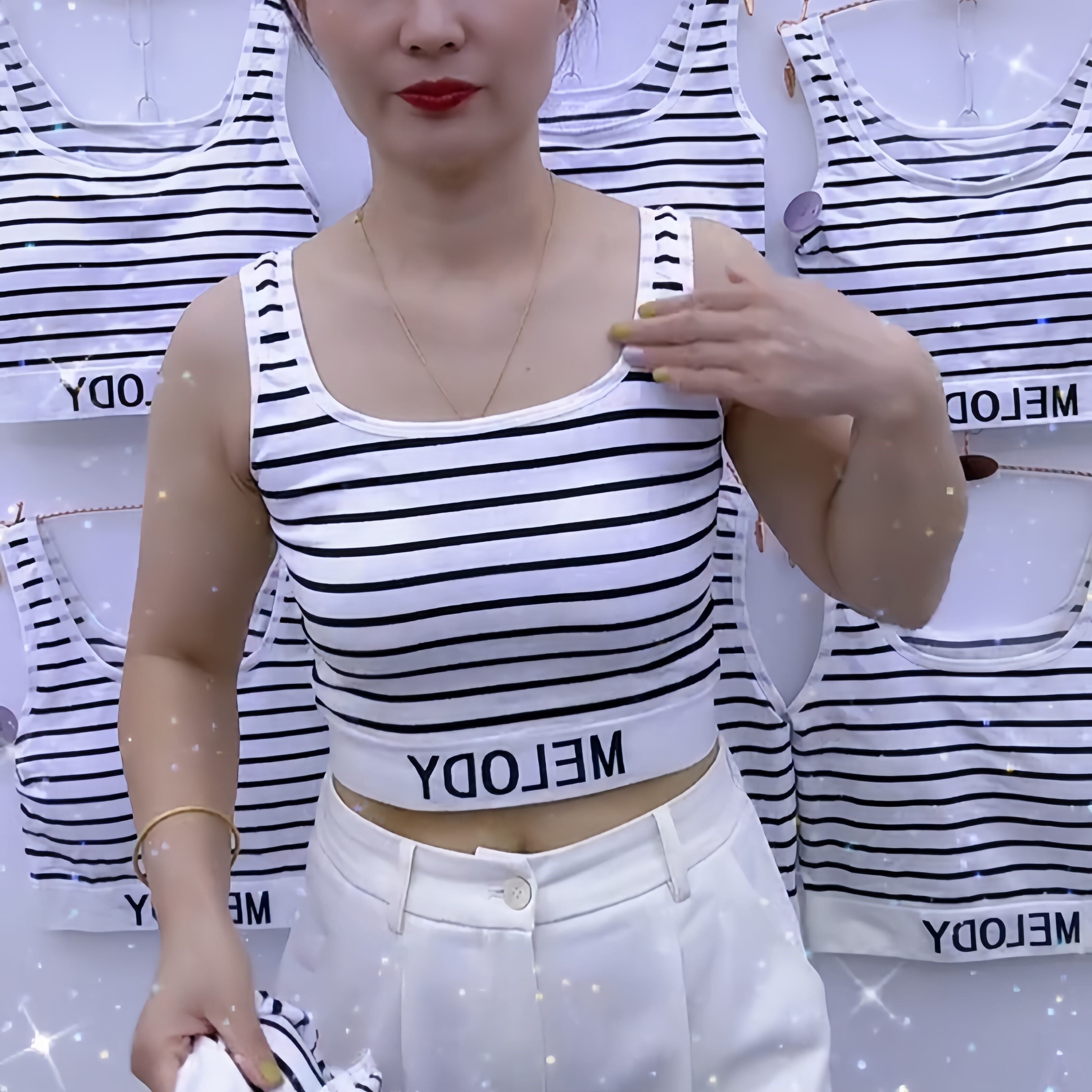 内搭吊带背心女带胸垫聚拢防下垂美背时尚洋气时髦可外穿运动内衣