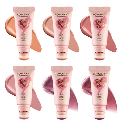 跨境 Liquid Blush红棒 微闪珠光柔软细腻的奶油妆容丝绒腮红