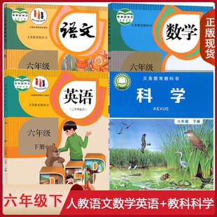 六下科学全套课本教材教科书6六年级下册全套书 教科版 浙江大部分适用小学六年级下册语数英科课本科学人教版 语文课本英语课本部编