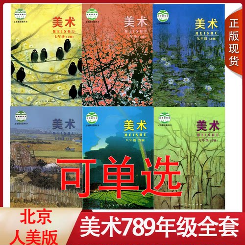 七八九年级全套6本上下册美术