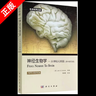 【书】神经生物学从神经元到脑 原书第五版尼克尔斯 杨雄里译生命科学生物学心理学和医学参考书教辅书籍神经细胞科学基础书籍