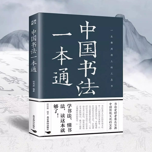 【读】中国书法一本通 正版中国书法大全毛笔字临摹练习初级入门可搭配邱振中书法大全 初学者中国书法联系临摹大全书畅书排
