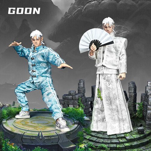 兵人1/6潮玩12寸可动兵人偶国风休闲衣服外套套装裤子