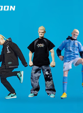GOON联名原创1/6潮流人偶哈兰德球星兵人模型套装礼物生日礼物