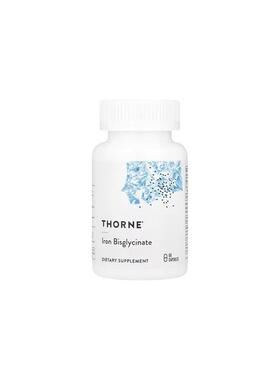 美国THORNE 双甘氨酸亚铁螯合物25mg 60粒胶囊 Iron Bisglycinate