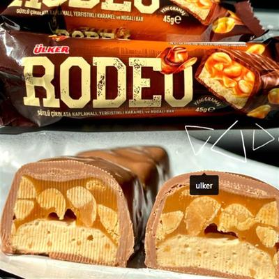 Ulker土耳其进口焦糖花生夹心巧克力棒 能量棒巧克力花生进口零食