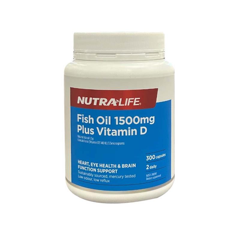 新西兰直邮Nutralife三倍深海鱼油高含量1500mg300粒无腥EPA