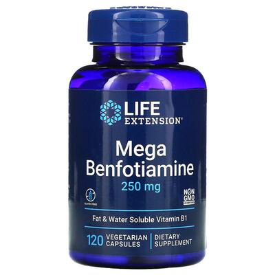 现货美国Life Extension Mega Benfotiamine 大苯磷硫胺  120粒
