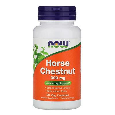 美国Now Foods Horse Chestnut欧洲七叶树胶囊马栗提取物90粒