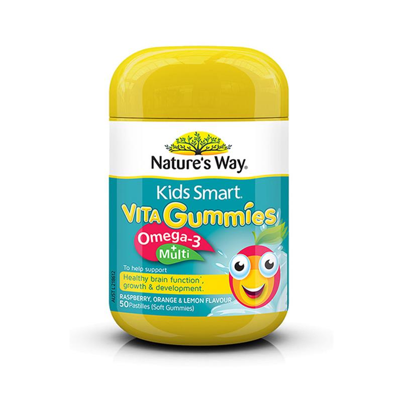 澳洲natures way儿童复合维生素+鱼油软糖 50粒