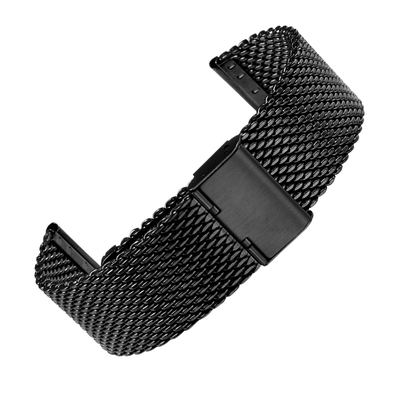 适配MODO美度表带钢带男舵手M005指挥官M021贝伦赛丽黑色网带22mm