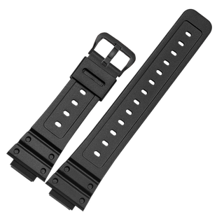 卡西欧凸口树脂手表带16mm适配GA2100/2110/DW5600/GWM5610/B5600