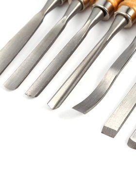 12PCS Wood Carving Hand Chisel Set Woodworking Lathe Gouges