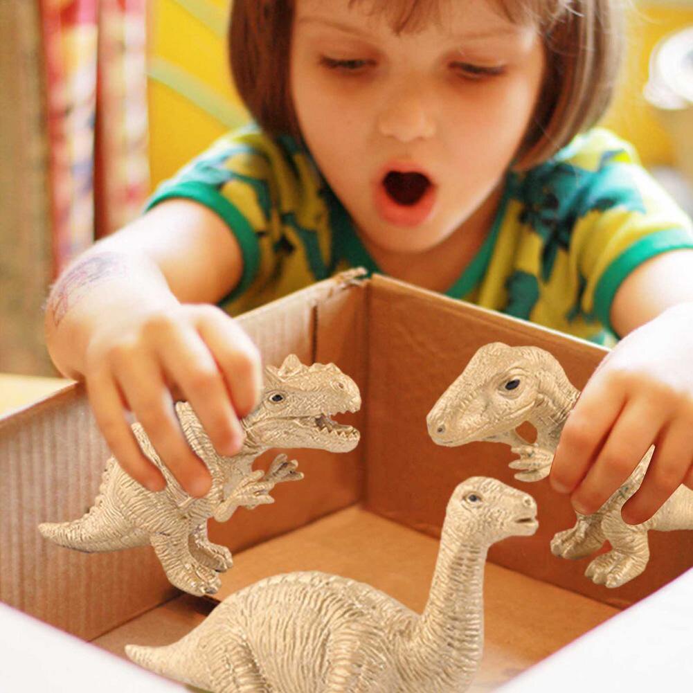 8pcs/set Plastic Dinosaur Figures Simulation Model Figurine
