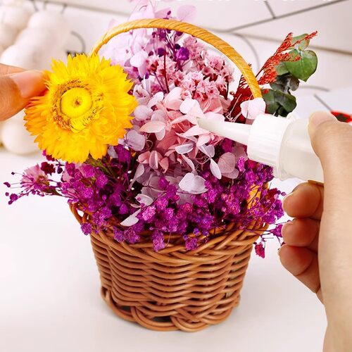 母亲节手工diy插花材料包永生花篮花艺干花篮子儿童亲子沙龙活动