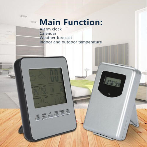 好货new Weather Station Alarm Clock Thermometer Hygrometer O