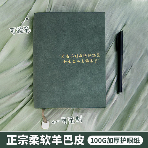 a5羊巴皮笔记本复古加厚日记本