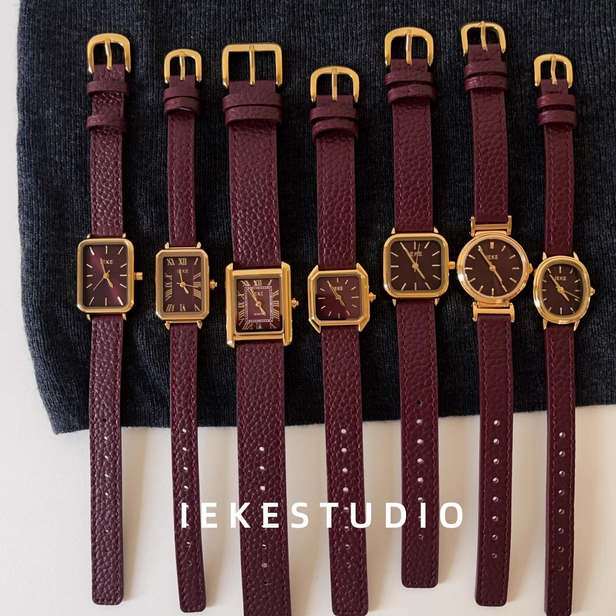 IEKE安可拉红高级感女显白手表