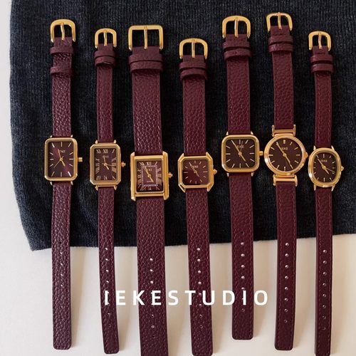 IEKE安可拉红高级感女显白手表