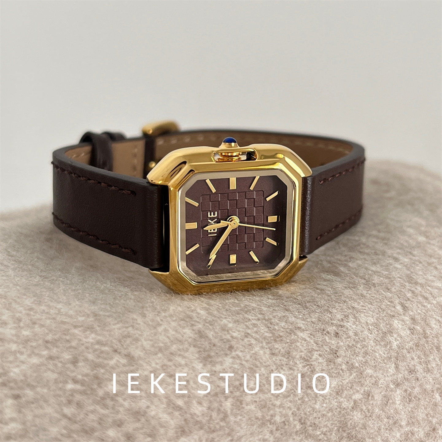 IEKE高级设计方形手表女