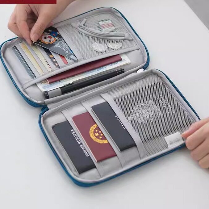UNPRINTED JAPAN IMPORT DOCUMENT BAG PORTABLE PASSPORT BAG AIR TICKET PASSPORT HOLDER HUKOU BOOKLET BILL GO ABROAD