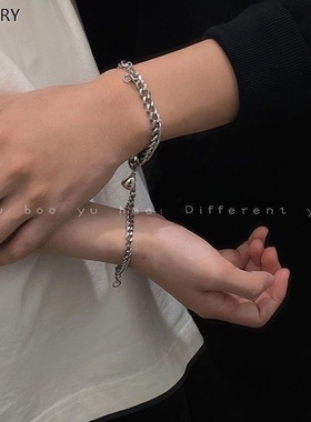 古巴爱心手链男款小众设计