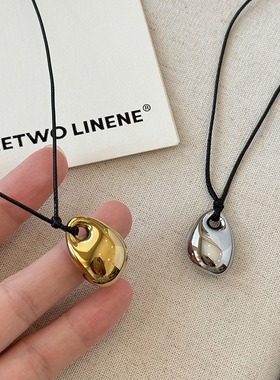 韩版不规则爱心吊坠毛衣链